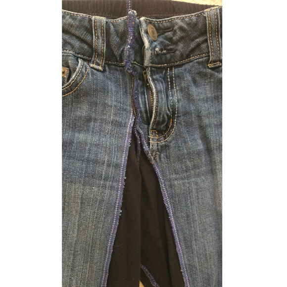Styles Ever After Ladies 70's Retro Patchwork Demin Jeans Size XS - Picture 4 of 5